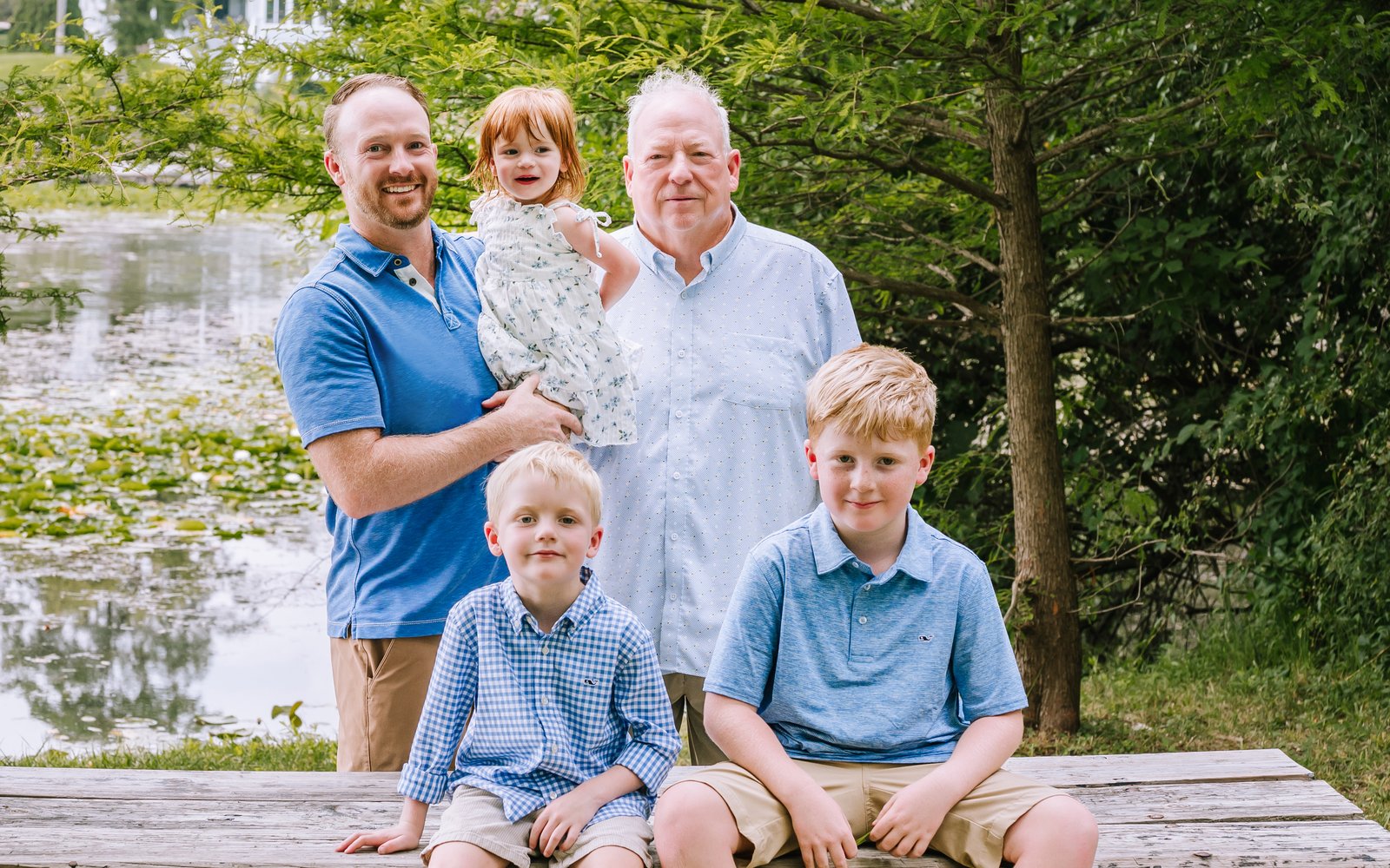 Rick and Sean Sparkman with members of their family