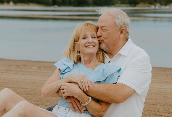 Rick Sparkman with his wife Kathy